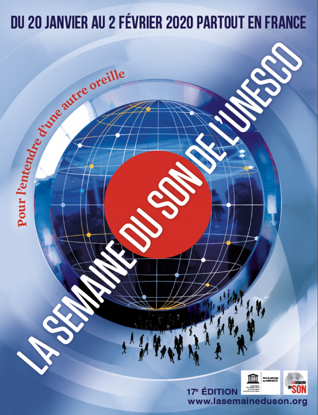 L’affiche de la 17e édition de la Semaine du son de l’Unesco