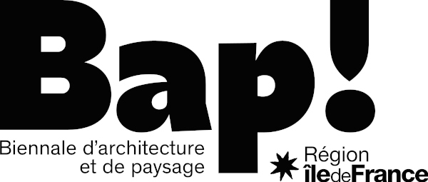 ‘Bap ! Biennale d’architecture et de paysage’ - logo de la région Île-de-France