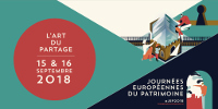 Bandeau des Journées européennes du patrimoine 2018 par L’Atelier Cartographik