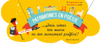 Bandeau de la 3ᵉ édition du jeu-concours Patrimoines en poésie