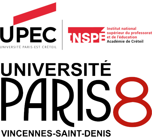 Logos de l’Inspé de Créteil et de l’université Paris 8 Vincennes – Saint-Denis