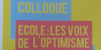 Extrait de l’affiche : ‘Colloque : les voix de l’optimisme’