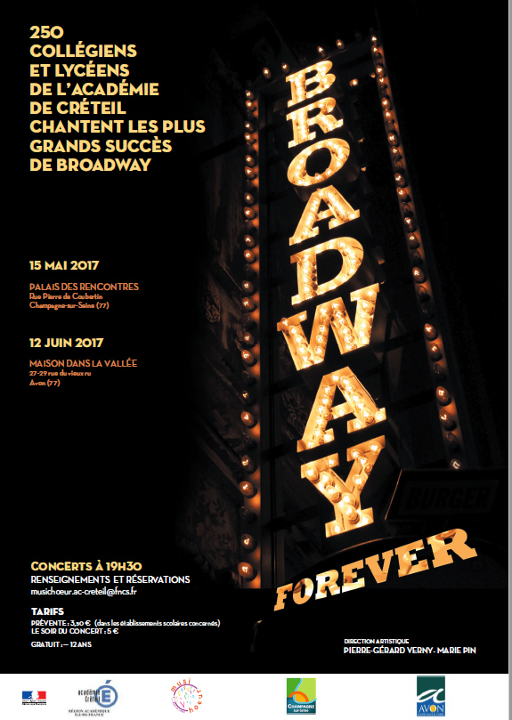 Affiche BROADWAY FOREVER 2017