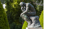 Le Penseur dans les jardins du musée Rodin Paris