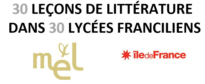 ‘30 LEÇONS DE LITTÉRATURE DANS 30 LYCÉES FRANCILIENS’ Logos Mél, région Ile-de-France