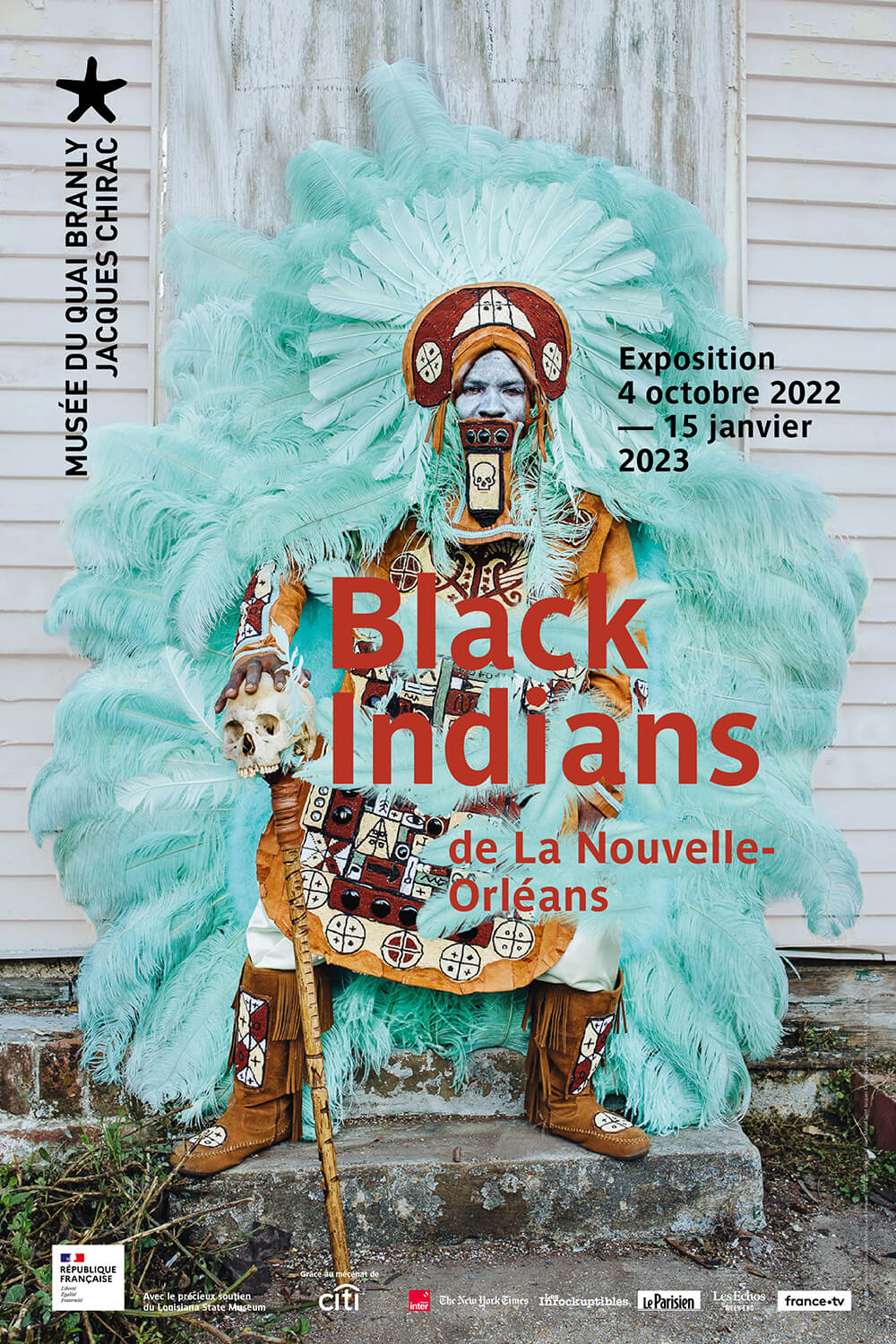 Affiche de l’exposition ‘Black Indians de La Nouvelle-Orléans’