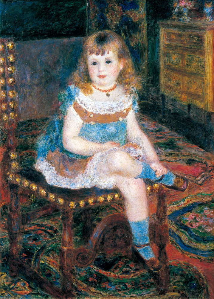 Pierre-Auguste Renoir (1841-1919), Mademoiselle Georgette Charpentier assise, 1876