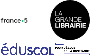 Logos de France 5, la Grande Librairie et éduscol