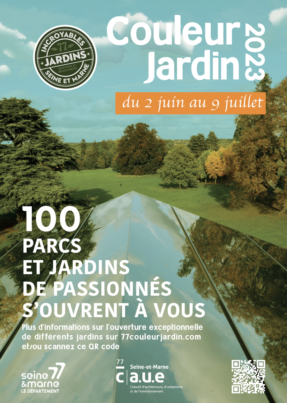 Affiche ‘Seine-et-Marne Couleur Jardin 2023’