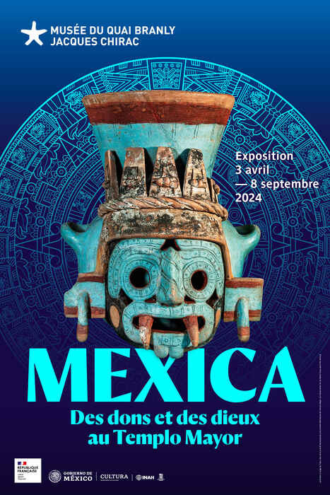 Affiche de l’exposition ‘Mexica. Des dons et des dieux au Templo Mayor’