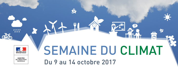 Visuel ‘Logo MEN - SEMAINE DU CLIMAT - Du 9 au 14 octobre 2017’