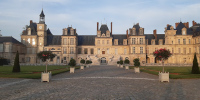 La cour d’honneur du château de Fontainebleau