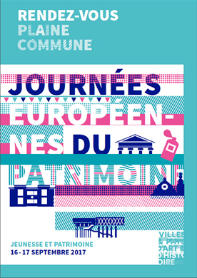 Affiche de Plaine Commune des Journées européennes du patrimoine