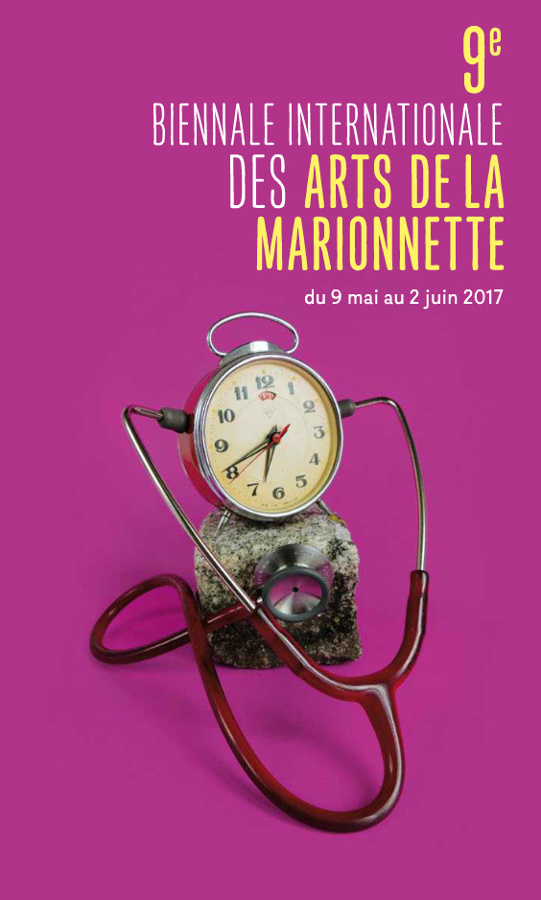 Affiche ‘9ᵉ BIENNALE INTERNATIONALE DES ARTS DE LA MARIONNETTE - du 9 mai au 2 juin 2017’