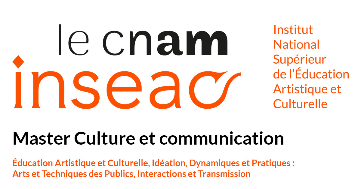 Visuel ‘le cnam - inseac - Master Culture et communication’