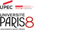 Logos de l’université Paris 8 Vincennes – Saint-Denis et de l’Inspé de Créteil