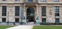 La porte Jaujard, entrée de l’École du Louvre, Aile de Flore du Palais du Louvre