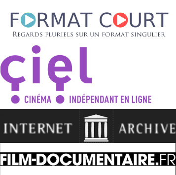 Logos : FORMAT COURT, ciel, INTERNET ARCHIVE, FILM-DOCUMENTAIRE.FR