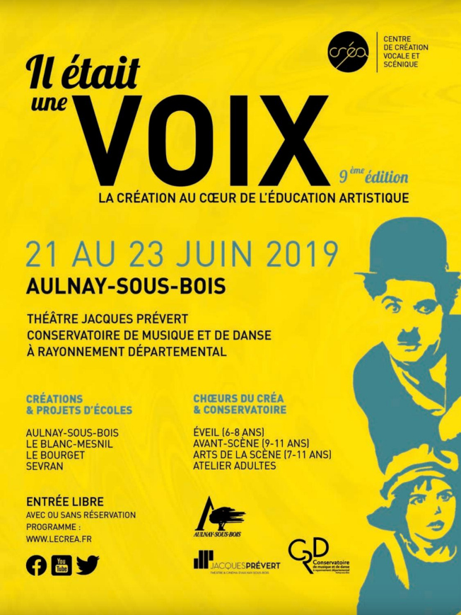 Affiche du festival ‘Il était une VOIX 9ᵉ édition’