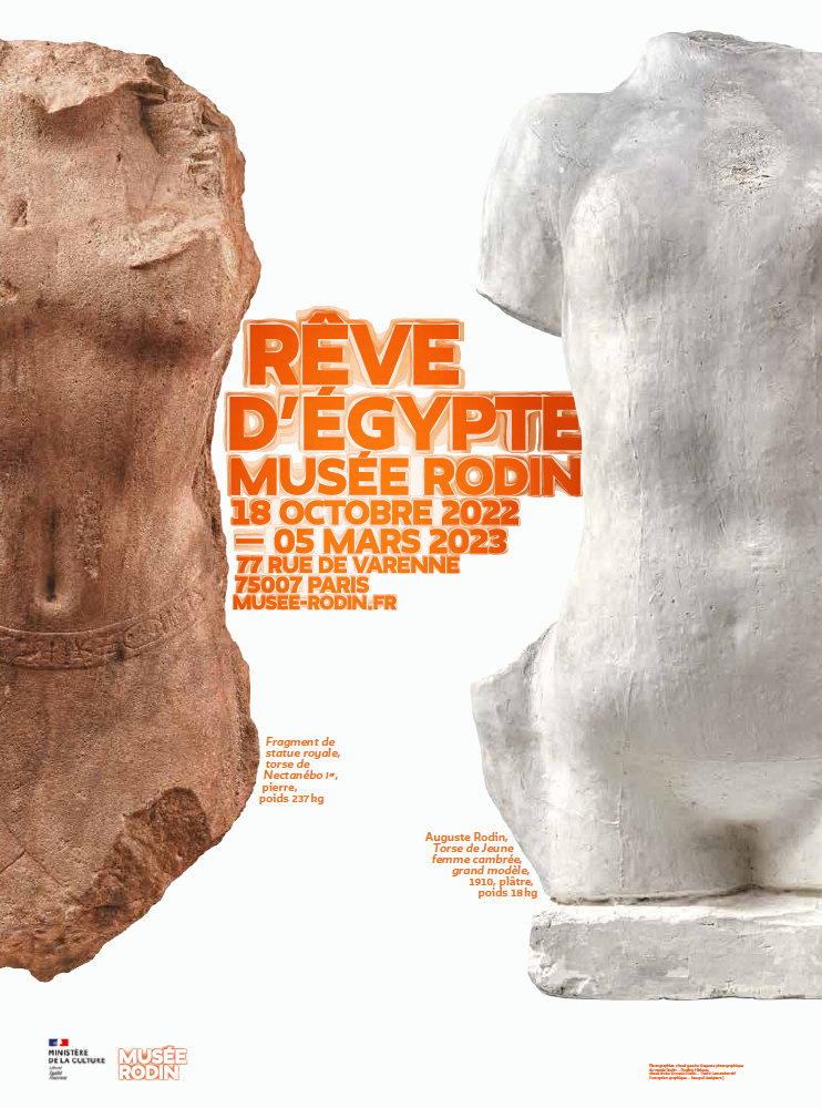 Affiche de l’exposition ‘Rêve d’Égypte. Musée Rodin’