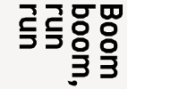 Visuel de l’exposition ‘Boom boom, run run’