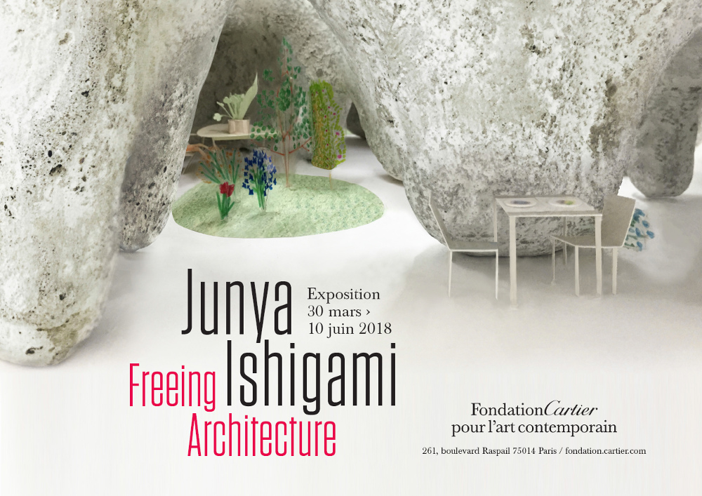 Affiche de l’exposition ‘Junya Ishigami, Freeing Architecture - 30 mars > 10 juin 2018’
