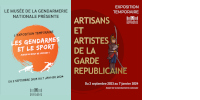 Affiches ‘Les gendarmes et le sport’ et ‘Artisans et artistes de la Garde républicaine’