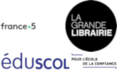 Logos de France 5, la Grande Librairie et éduscol