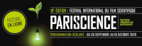 Bandeau de la 16ᵉ édition du Festival international du film scientifique Pariscience