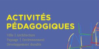 Haut de la couverture de la brochure ACTIVITÉS PÉDAGOGIQUES 2020-2021 - CAUE 94