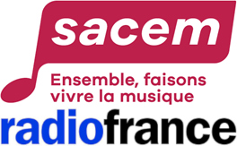 Logos de la Sacem et de Radio France