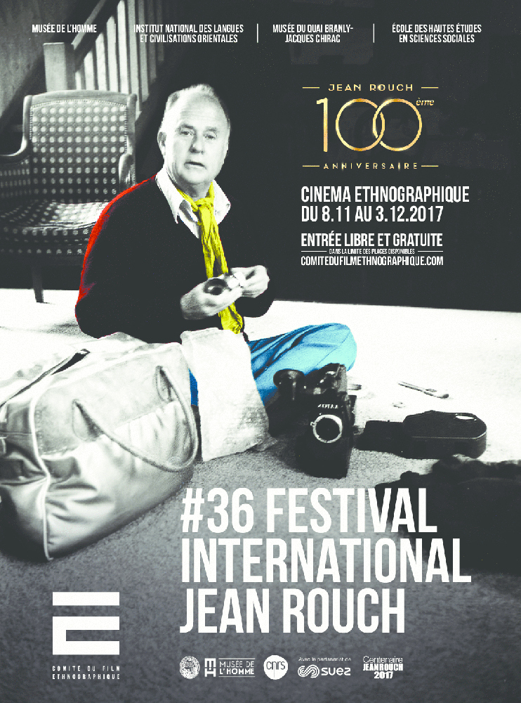 Affiche du 36e festival international Jean Rouch