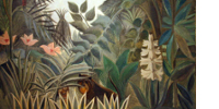 Détail de La jungle équatoriale du Douanier Rousseau, 1909