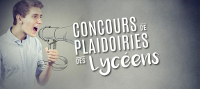Affiche du Concours de plaidoiries des lycéens du Mémorial de Caen
