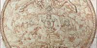 Détail de la couverture du catalogue de ‘Georges Focus. La folie d’un peintre de Louis XIV’
