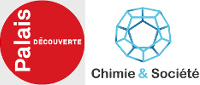 Logos du Palais de la découverte et de la fondation Chimie et société