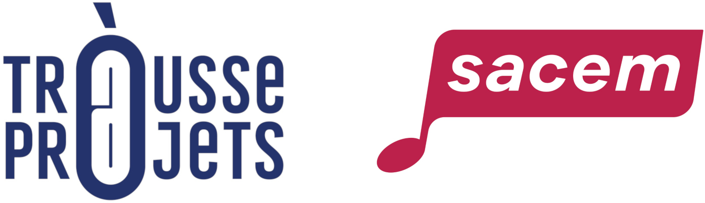 Visuel de La Trousse à projets et logo de la Sacem