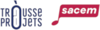 Visuel de La Trousse à projets et logo de la Sacem